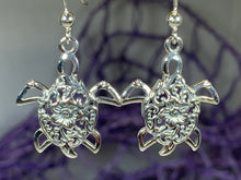Load image into Gallery viewer, Turtle Power Earrings, Celtic Jewelry, Animal Jewelry, Beach Jewelry, Mom Gift, Nature Jewelry, Anniversary Gift, Graduation Gift, Nautical