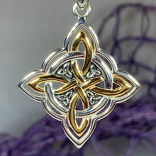 Load image into Gallery viewer, Classic Quaternary Knot Necklace