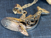 Load image into Gallery viewer, Celtic Knot Whale Necklace
