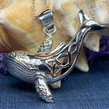 Load image into Gallery viewer, Celtic Knot Whale Necklace
