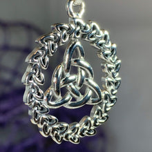 Load image into Gallery viewer, Evadne Trinity Knot Necklace