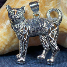 Load image into Gallery viewer, Tabitha Celtic Knot Cat Necklace