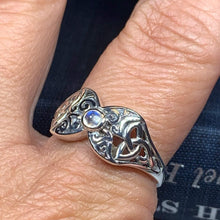 Load image into Gallery viewer, Celtic Triple Moon Ring