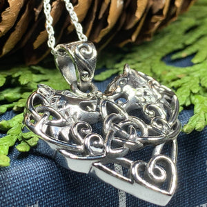Celtic Wolf Love Necklace