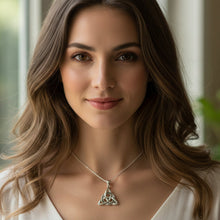 Load image into Gallery viewer, Trinity Knot Necklace, Celtic Jewelry, Irish Jewelry, Scotland Jewelry, Anniversary Gift, Mom Gift, Graduation Gift, Ireland Gift