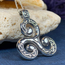Load image into Gallery viewer, Celtic Triskele Necklace