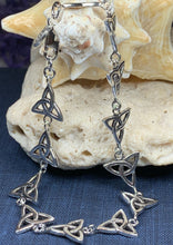 Load image into Gallery viewer, Trinity Knot Bracelet, Celtic Jewelry, Irish Jewelry, Norse Jewelry, Bridal Jewelry, Anniversary Gift, Celtic Knot Jewelry, Scotland Gift