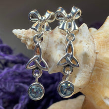 Load image into Gallery viewer, Trinity Knot Earrings, Celtic Jewelry, Mother's Knot Jewelry, Irish Jewelry, Bridal Jewelry, Wiccan Jewelry, Scotland Jewelry, Wife Gift