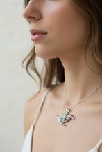 Load image into Gallery viewer, Raven Necklace, Wiccan Jewelry, Crow Pendant, Black Bird Pendant, Bird Jewelry, Pagan Jewelry, Nature Lover, Poe Jewelry, Gothic Jewelry