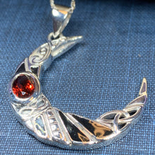 Load image into Gallery viewer, Aulay Raven Moon Necklace