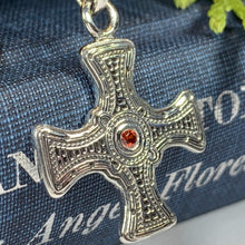 Load image into Gallery viewer, Saint Cuthbert Celtic Cross Necklace