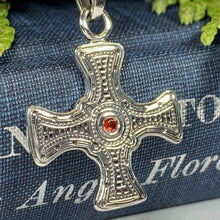 Load image into Gallery viewer, Saint Cuthbert Celtic Cross Necklace
