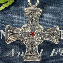 Load image into Gallery viewer, Saint Cuthbert Celtic Cross Necklace