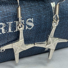Load image into Gallery viewer, Pewter Saint Brigid's Cross Earrings