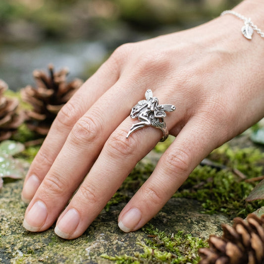 Secret Grove Fairy Ring in Sterling Silver — view 2