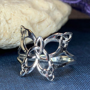 Trinity Knot Butterfly Ring