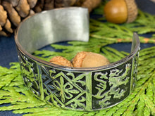 Load image into Gallery viewer, Celtic Stag Bracelet, Celtic Jewelry, Irish Jewelry, Bangle Bracelet, Scotland Jewelry, Wiccan Jewelry, Scotland Lion Jewelry, Hunter Gift