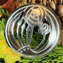 Load image into Gallery viewer, Scottish Mackintosh Brooch, Celtic Jewelry, Scotland Jewelry, Outlander Jewelry, Rennie Mackintosh Gift, Mom Gift, Wife Gift, Rose Jewelry