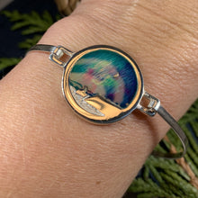 Load image into Gallery viewer, Northern Lights Bracelet, Celtic Jewelry, Scotland Jewelry, Outlander Jewelry, Mountain Jewelry, Girlfriend Gift, Wife Gift, Wiccan Jewelry