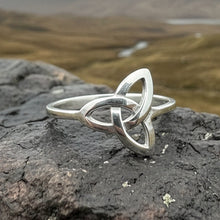 Load image into Gallery viewer, Trinity Knot Ring, Celtic Jewelry, Irish Jewelry, Celtic Knot Jewelry, Irish Ring, Irish Dance Gift, Anniversary Gift, Pagan Jewelry, Wiccan