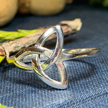 Load image into Gallery viewer, Trinity Knot Ring, Celtic Jewelry, Irish Jewelry, Celtic Knot Jewelry, Irish Ring, Irish Dance Gift, Anniversary Gift, Pagan Jewelry, Wiccan