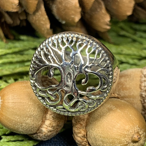 Load image into Gallery viewer, Tree of Life Ring, Celtic Jewelry, Irish Jewelry, Norse Jewelry, Irish Gift, Tree Ring, Anniversary Gift, Bridal Jewelry, Sweet 16 Gift