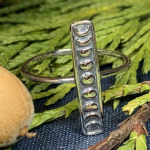 Load image into Gallery viewer, Moon Phases Ring, Celtic Jewelry, Celestial Jewelry, Goddess Jewelry, Moon Ring, Wiccan Jewelry, Anniversary Gift, Astronomy Jewelry