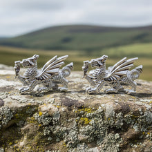 Load image into Gallery viewer, Welsh Dragon Cuff Links, Dragon Jewelry, Animal Jewelry, Wales Jewelry, Celtic Jewelry, Groom Gift, Best Man Gift, Anniversary Gift