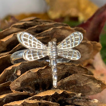 Load image into Gallery viewer, Dragonfly Ring, Celtic Jewelry, Nature Ring, Outlander Jewelry, Girlfriend Gift, Anniversary Gift, Friendship Gift, Mom Gift, Sister Gift