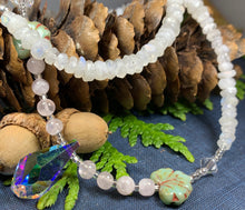 Load image into Gallery viewer, Celtic Crystal Necklace, Gemstone Jewelry, Garnet Jewelry, Teacher Gift, Sister Gift, Girlfriend Gift, Mom Gift, Wife Gift, Yoga Gift