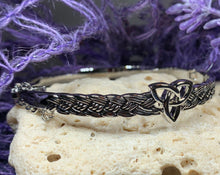 Load image into Gallery viewer, Trinity Knot Bracelet, Celtic Jewelry, Irish Jewelry, Wiccan Jewelry, Pagan Jewelry, Ireland Gift, Wife Gift, Mom Gift, Triquetra Bracelet