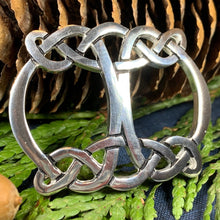 Load image into Gallery viewer, Celtic Knot Scarf Ring, Scotland Jewelry, Irish Scarf Slide, Ireland Jewelry, Celtic Jewelry, Mom Gift, Wife Gift, Sister Gift, Friend Gift