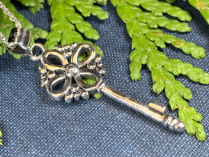 Celtic Key Necklace, Irish Jewelry, Celtic Jewelry, Ireland Gift, Key Pendant, Scotland Jewelry, Celtic Knot Jewelry, Mom Gift, Wife Gift