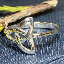 Load image into Gallery viewer, Trinity Knot Ring, Celtic Jewelry, Irish Jewelry, Celtic Knot Jewelry, Irish Ring, Irish Dance Gift, Anniversary Gift, Pagan Jewelry, Wiccan