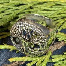 Load image into Gallery viewer, Tree of Life Ring, Celtic Jewelry, Irish Jewelry, Norse Jewelry, Irish Gift, Tree Ring, Anniversary Gift, Bridal Jewelry, Sweet 16 Gift
