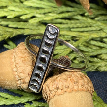 Load image into Gallery viewer, Moon Phases Ring, Celtic Jewelry, Celestial Jewelry, Goddess Jewelry, Moon Ring, Wiccan Jewelry, Anniversary Gift, Astronomy Jewelry