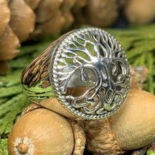Load image into Gallery viewer, Tree of Life Ring, Celtic Jewelry, Irish Jewelry, Norse Jewelry, Irish Gift, Tree Ring, Anniversary Gift, Bridal Jewelry, Sweet 16 Gift
