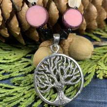 Load image into Gallery viewer, Tree of Life Necklace, Celtic Jewelry, Irish Jewelry, Boho Necklace, Yoga Jewelry, Wiccan Jewelry, Crystal Necklace, Aunt Gift, Mom Gift