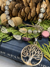 Load image into Gallery viewer, Tree of Life Necklace, Celtic Jewelry, Irish Jewelry, Boho Necklace, Yoga Jewelry, Wiccan Jewelry, Crystal Necklace, Aunt Gift, Mom Gift