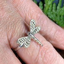 Load image into Gallery viewer, Dragonfly Ring, Celtic Jewelry, Nature Ring, Outlander Jewelry, Girlfriend Gift, Anniversary Gift, Friendship Gift, Mom Gift, Sister Gift