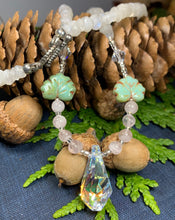 Load image into Gallery viewer, Celtic Crystal Necklace, Gemstone Jewelry, Garnet Jewelry, Teacher Gift, Sister Gift, Girlfriend Gift, Mom Gift, Wife Gift, Yoga Gift