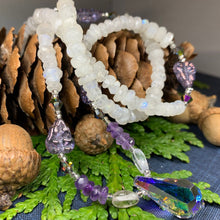 Load image into Gallery viewer, Celtic Crystal Necklace, Gemstone Jewelry, Garnet Jewelry, Teacher Gift, Sister Gift, Girlfriend Gift, Mom Gift, Wife Gift, Yoga Gift