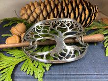Load image into Gallery viewer, Tree of Life Hair Slide, Celtic Jewelry, Mom Gift, Tree Jewelry, Friendship Gift, Wiccan Jewelry, Anniversary Gift, Bun Holder, Hair Clip