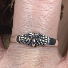 Load image into Gallery viewer, Owl Ring, Bird Jewelry, Owl Jewelry, Nature Jewelry, Celtic Jewelry, Anniversary Gift, Wiccan Jewelry, Pagan Jewelry, Mom Gift, Teacher Gift