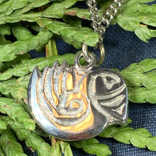 Load image into Gallery viewer, Puffin Necklace, Scotland Jewelry, Outlander Jewelry, Celtic Jewelry, Bird Jewelry, Girlfriend Gift, Anniversary Gift, Heart Jewelry