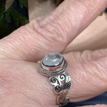 Load image into Gallery viewer, Celtic Knot Ring, Celtic Jewelry, Irish Jewelry, Amethyst Ring, Irish Ring, Irish Dance Gift, Anniversary Gift, Bridal Ring, Wiccan Gift