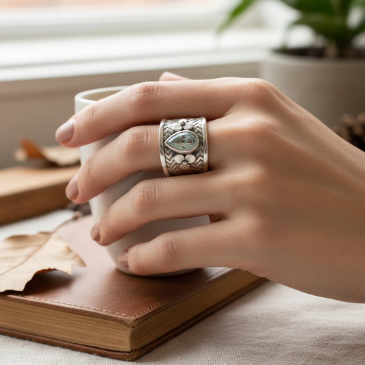 Celtic Flower Ring — view 5