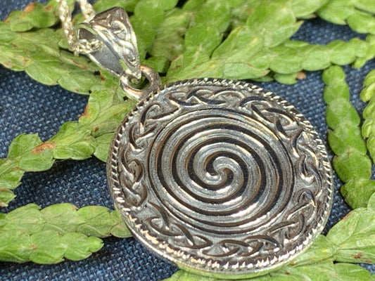 Celtic Spiral Necklace, Celtic Jewelry, Irish Jewelry, Scotland Jewelry, Norse Jewelry, Wiccan Jewelry, Pagan Jewelry, Druid Jewelry