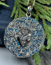 Load image into Gallery viewer, Sea Goddess Necklace, Goddess Pendant, Celtic Jewelry, Ocean Jewelry, Anniversary Gift, Wiccan Jewelry, Pagan Jewelry, Beach Jewelry, Shell