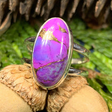Load image into Gallery viewer, Celtic Mystic Ring, Turquoise Jewelry, Celtic Ring, Purple Jewelry, Celtic Jewelry, Anniversary Gift, Wiccan Jewelry, Wife Gift

